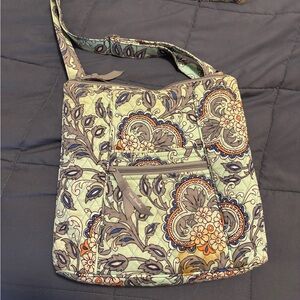 Vera Bradley Paisley Shoulder Bag in Blue and Orange